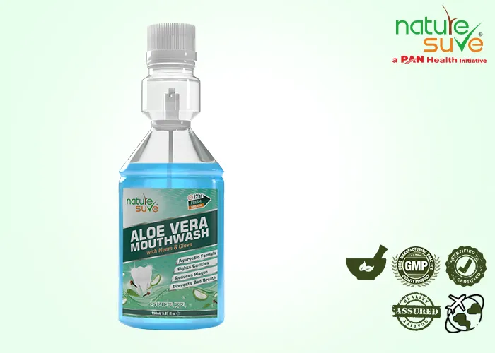 Nature-Sure-Aloe-Vera-Mouthwash-With-Neem-and-Clove, Ayurvedic Mouthwash